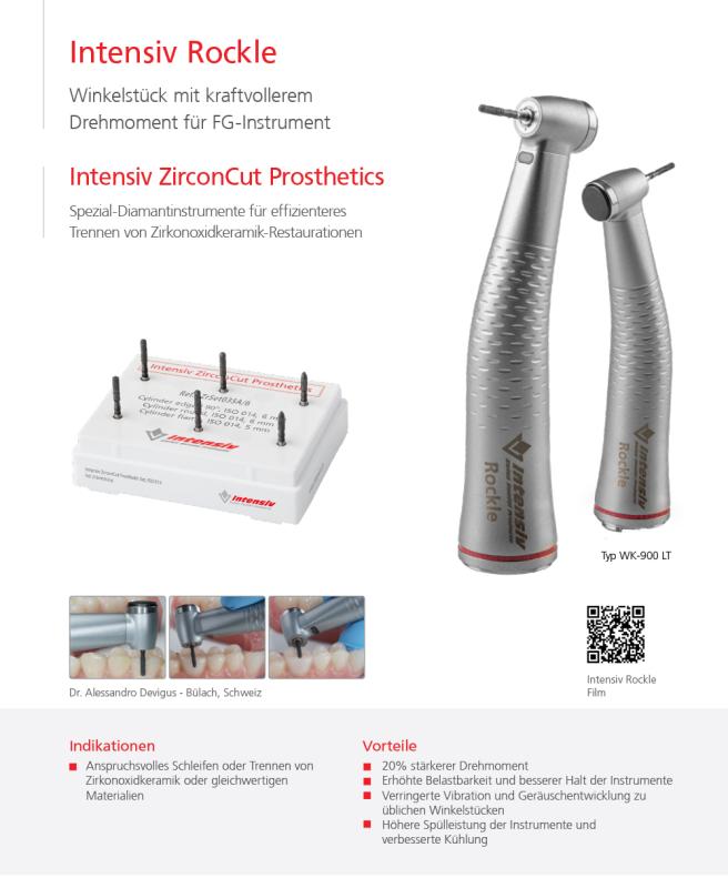 REF WK-900 LT, Intensiv Rockle FG Winkelstück, W&H Synea, mit Licht